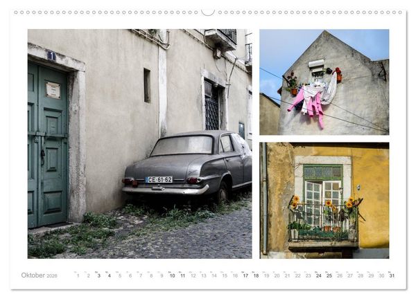Produktbild: Lissabon - Alter macht sch&ouml;n (hochwertiger Premium Wandkalender 2026 DIN A2 quer), Kunstdruck in Hochglanz