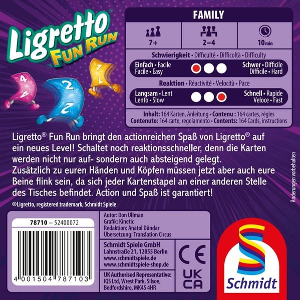 Produktbild: Schmidt Spiele - Ligretto Fun Run