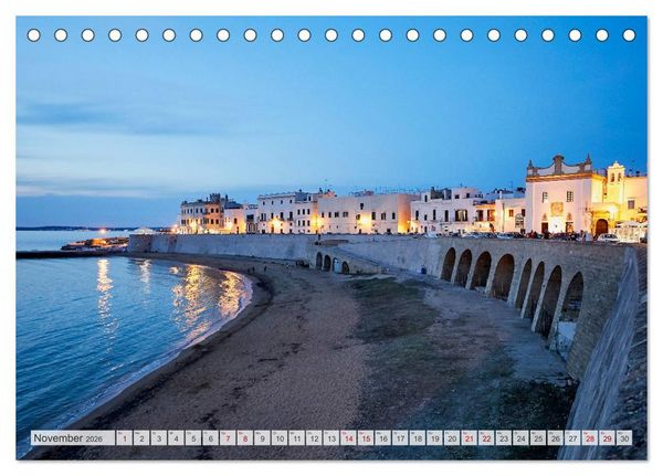Produktbild: Apulien (Tischkalender 2026 DIN A5 quer), CALVENDO Monatskalender