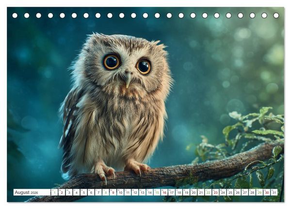 Produktbild: Flauschige Momente (Tischkalender 2026 DIN A5 quer), CALVENDO Monatskalender