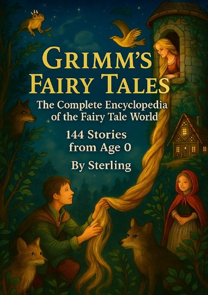 Grimm’s Fairy Tales – The Complete Encyclopedia of the Fairy Tale World 144 Stories from Age 0, Taschenbuch von Viktor Sterling, Epubli, 9783565016426