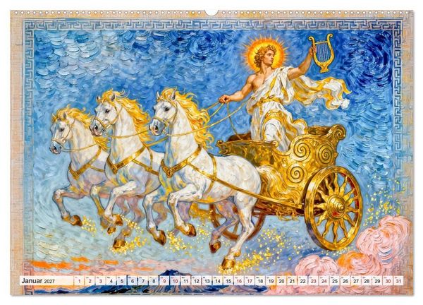 Produktbild: Die G&ouml;tter des Olymps - Die G&ouml;tter der Antike in epischen Bildern (Wandkalender 2027 DIN A2 quer), CALVENDO Monatskalender