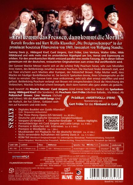 Produktbild: Die Dreigroschenoper (+ Bonus-DVD)