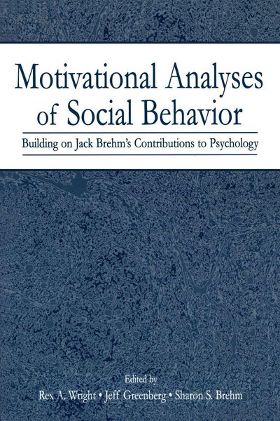 Produktbild: Motivational Analyses of Social Behavior