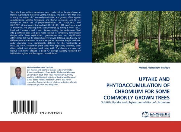 Produktbild: UPTAKE AND PHYTOACCUMULATION OF CHROMIUM FOR SOME COMMONLY GROWN TREES
