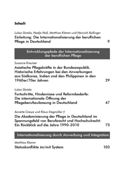 Produktbild: Die Internationalisierung der beruflichen Pflege in Deutschland