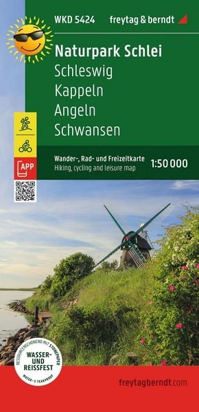 Freytag & berndt Wanderkarte WKD 5424 Naturpark Schlei, Schleswig - Kappeln - Angeln - Schwansen 1:50.000, Sonstige von , KOMPASS freytag und berndt,