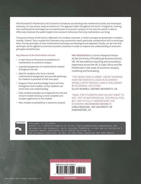 Produktbild: Mathematics for Economics