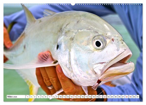 Produktbild: Anglergl&uuml;ck - den Fisch am Haken (Wandkalender 2026 DIN A2 quer), CALVENDO Monatskalender