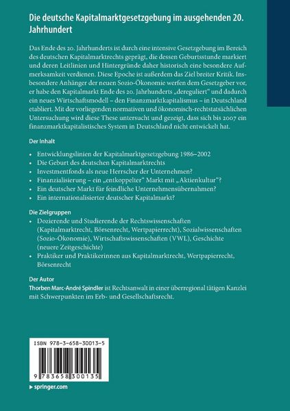 Produktbild: Die deutsche Kapitalmarktgesetzgebung im ausgehenden 20. Jahrhundert