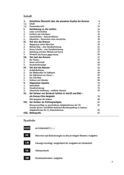 Produktbild: Der Vorleser &ndash; Bernhard Schlink &ndash; Lehrerheft