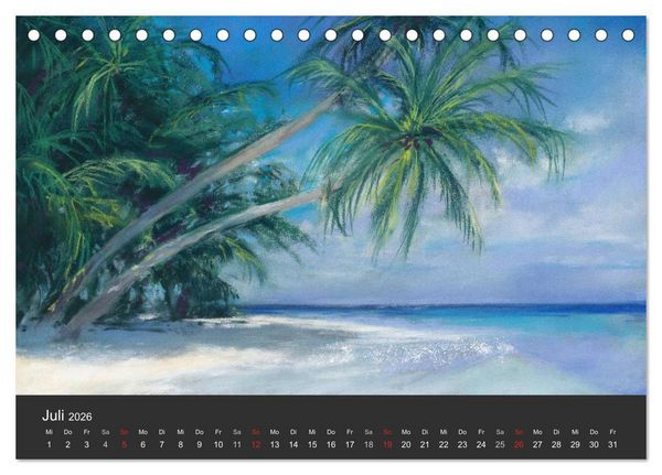 Produktbild: Landschaftspastelle (Tischkalender 2026 DIN A5 quer), CALVENDO Monatskalender