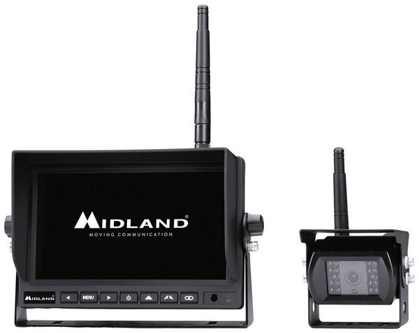 Produktbild: Midland Truck Guardian PRO Funk-R&uuml;ckfahrvideosystem 4 Kamera-Eing&auml;nge, Abstandshilfslinien, IR-Zusatzlicht, integriertes Mikrofon