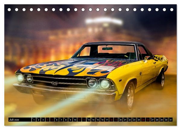 Produktbild: American Classic Cars (Tischkalender 2026 DIN A5 quer), CALVENDO Monatskalender