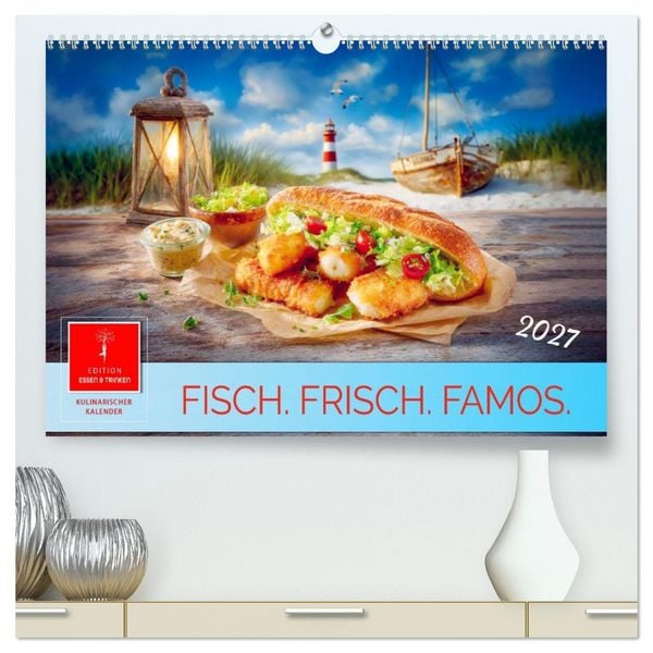 Produktbild: Fisch. Frisch. Famos. (hochwertiger Premium Wandkalender 2027 DIN A2 quer), Kunstdruck in Hochglanz