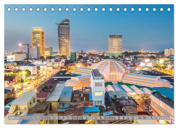 Produktbild: KAMBODSCHA - Im Reich der Khmer (Tischkalender 2027 DIN A5 quer), CALVENDO Monatskalender