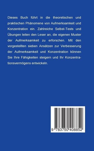 Produktbild: Aufmerksamkeit und Konzentration