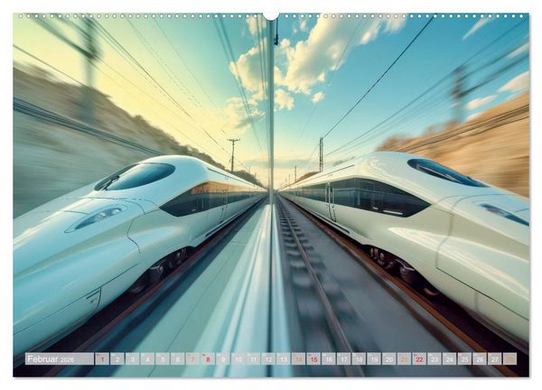 Produktbild: Hightech Z&uuml;ge (Wandkalender 2026 DIN A2 quer), CALVENDO Monatskalender