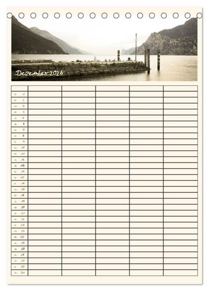 Produktbild: Der Gardasee im Norden - Familienplaner 2026 (Tischkalender 2026 DIN A5 hoch), CALVENDO Monatskalender