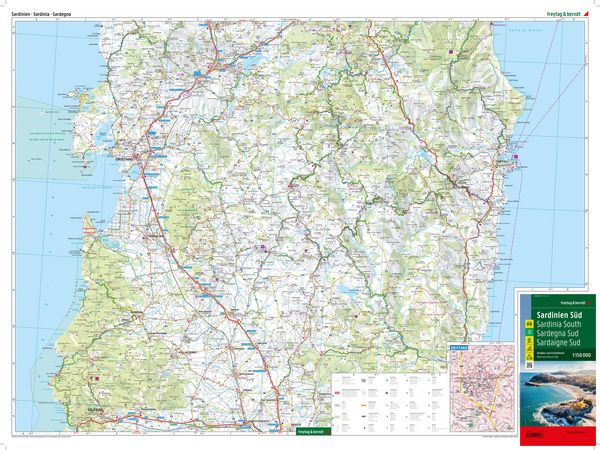 Produktbild: freytag & berndt Stra&szlig;enkarte Sardinien Set 1:150.000