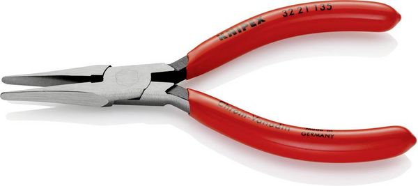 Produktbild: Knipex 32 21 135 Elektronik- u. Feinmechanik Justierzange Gerade Werkzeugstahl 135mm