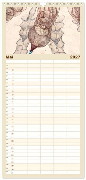 Produktbild: Familienplaner 2027 - Usedom - ein Traumreiseziel mit 5 Spalten (Wandkalender, 21 x 45 cm) CALVENDO