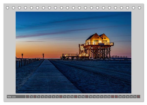 Produktbild: Zuhause am Meer (Tischkalender 2026 DIN A5 quer), CALVENDO Monatskalender