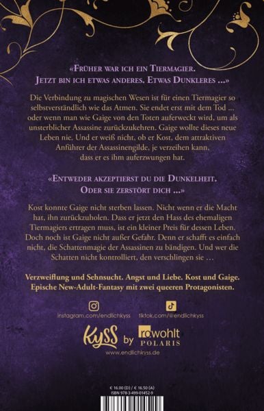 Produktbild: Die dunklen Tiermagier &ndash; Klingen und Rosen