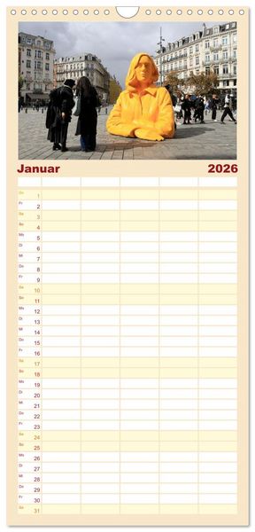 Produktbild: Familienplaner 2026 - Lille - Charmante Metropole in Nordfrankreich mit 5 Spalten (Wandkalender, 21 x 45 cm) CALVENDO
