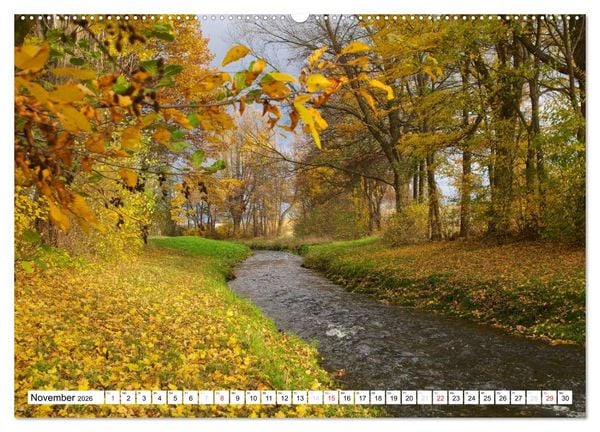 Produktbild: B&auml;che, Fl&uuml;sse, Seen - Wasser in der Eifel (hochwertiger Premium Wandkalender 2026 DIN A2 quer), Kunstdruck in Hochglanz