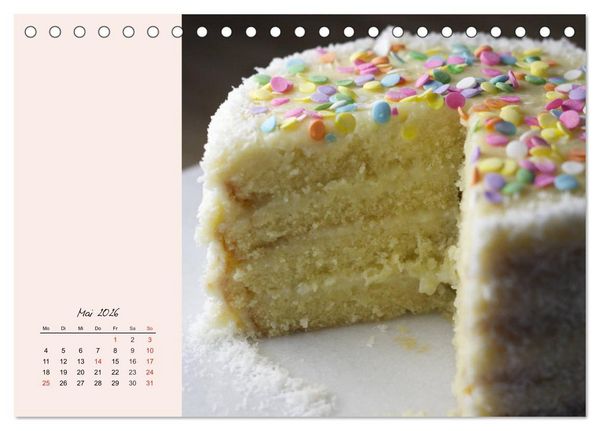 Produktbild: Bunte Torten und Cremen. Ein leckerer Augenschmaus (Tischkalender 2026 DIN A5 quer), CALVENDO Monatskalender
