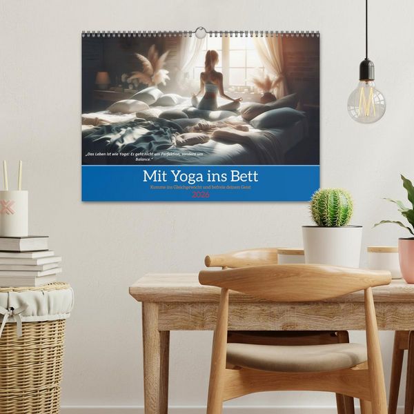 Produktbild: Mit Yoga ins Bett (Wandkalender 2026 DIN A3 quer), CALVENDO Monatskalender