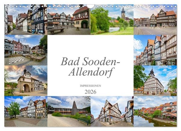 Produktbild: Bad Sooden-Allendorf Impressionen (Wandkalender 2026 DIN A3 quer), CALVENDO Monatskalender