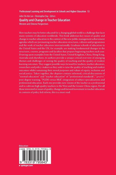 Produktbild: Quality and Change in Teacher Education