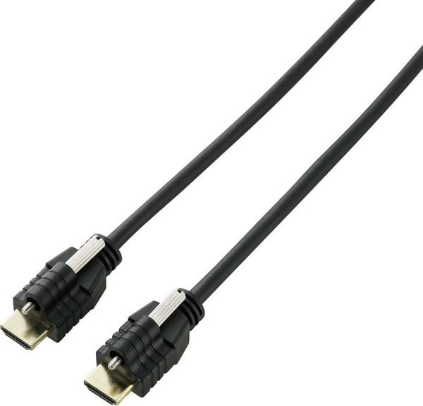SpeaKa Professional HDMI Anschlusskabel HDMI-A Stecker, HDMI-A Stecker 3.00m Schwarz SP-9784188 4K UHD, Audio Return Channel