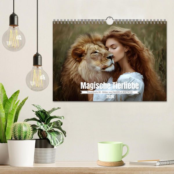 Produktbild: Magische Tierliebe (Wandkalender 2026 DIN A4 quer), CALVENDO Monatskalender
