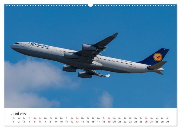 Produktbild: Airbus A340 Der fliegende Bleistift (Wandkalender 2027 DIN A2 quer), CALVENDO Monatskalender