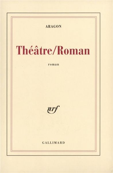 Produktbild: Th&eacute;&acirc;tre / Roman