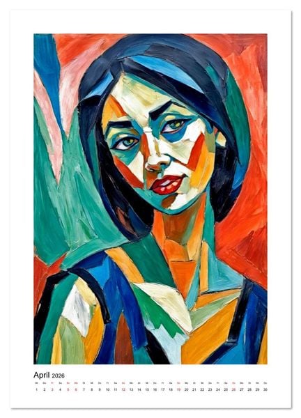 Produktbild: Expressionistische Ans&auml;tze in der Kunst der Moderne (Wandkalender 2026 DIN A2 hoch), CALVENDO Monatskalender