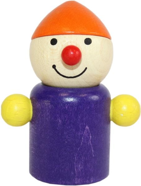 Produktbild: Pfingstweid - Wicht Susi lila/orange aus Buche, Holz Figur