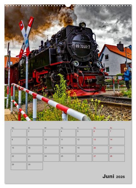 Produktbild: Brockenbahn - Terminplaner (hochwertiger Premium Wandkalender 2026 DIN A2 hoch), Kunstdruck in Hochglanz