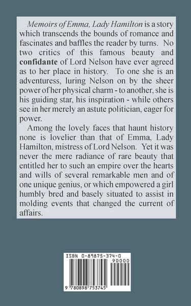 Produktbild: Memoirs of Emma, Lady Hamilton