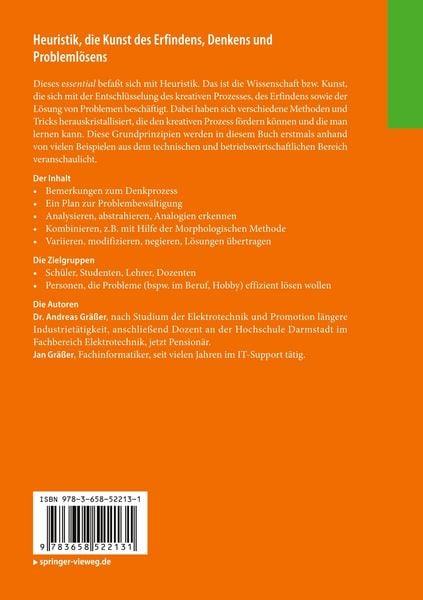 Produktbild: Heuristik, die Kunst des Erfindens, Denkens und Probleml&ouml;sens
