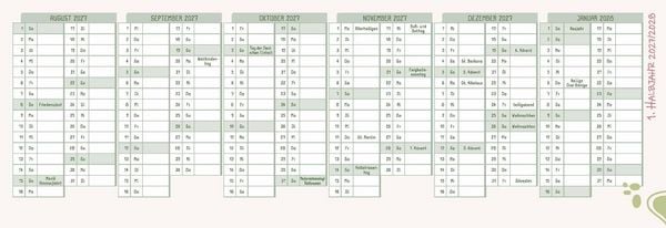 Produktbild: Mein Wochen-Tischkalender f&uuml;r das Schuljahr 2026/2027