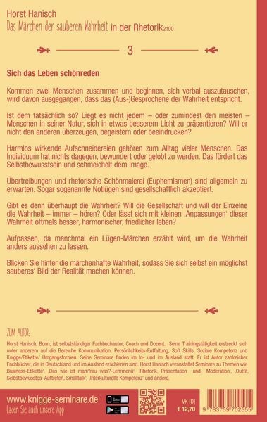 Produktbild: Das M&auml;rchen der sauberen Wahrheit in der Rhetorik 2100