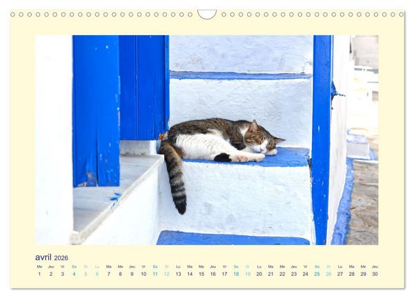 Produktbild: Les &icirc;les mythiques de Gr&egrave;ce - MILOS (Calendrier mural 2026 DIN A3 vertical), CALVENDO calendrier mensuel