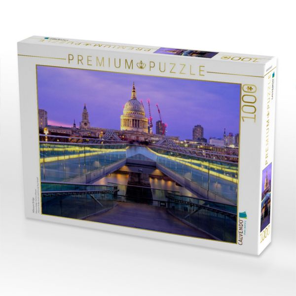 Produktbild: CALVENDO Puzzle Millenium Bridge | 1000 Teile Lege-Gr&ouml;&szlig;e 64x48cm Foto-Puzzle f&uuml;r gl&uuml;ckliche Stunden