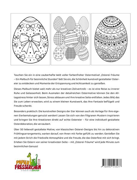 Produktbild: Osterei-Tr&auml;ume - Ein Malbuch f&uuml;r besinnliche Stunden