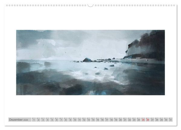 Produktbild: Faszinierende Weite. R&uuml;gen-Landschaft im Aquarell (Wandkalender 2026 DIN A2 quer), CALVENDO Monatskalender