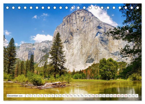 Produktbild: Yosemite National Park Road Trip (Desk Calendar 2026 DIN A5 landscape), CALVENDO 12 Month DeskCalendar
